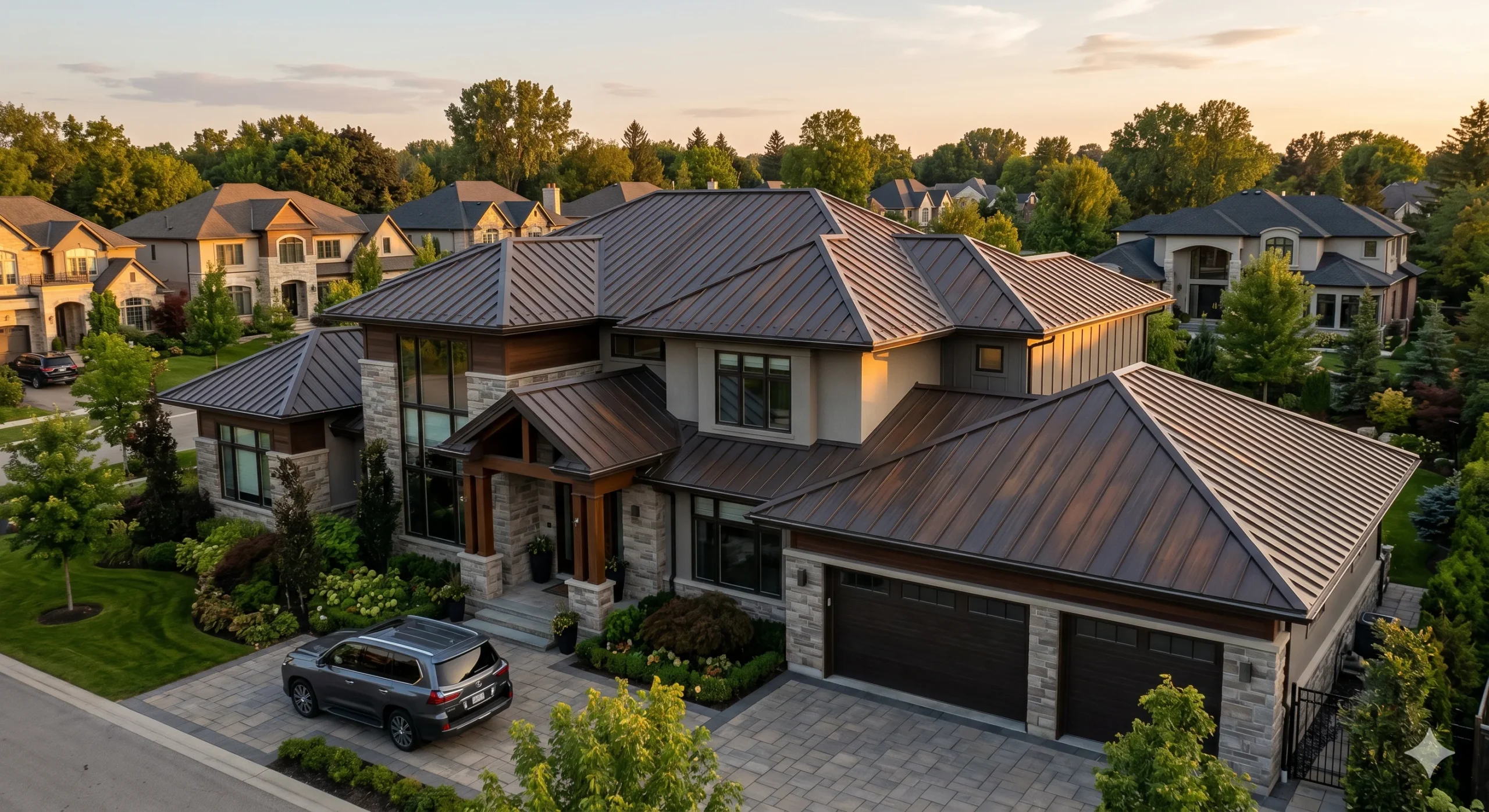 Metal roofing project