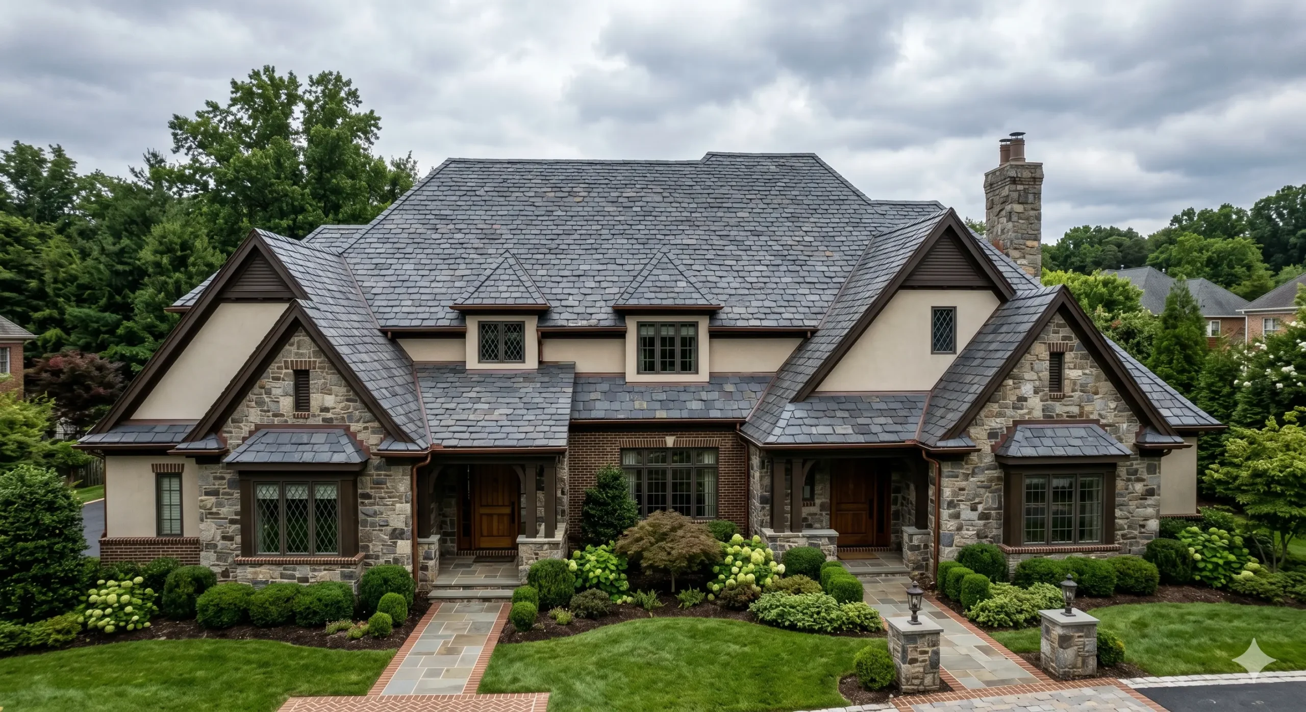 Slate roofing project