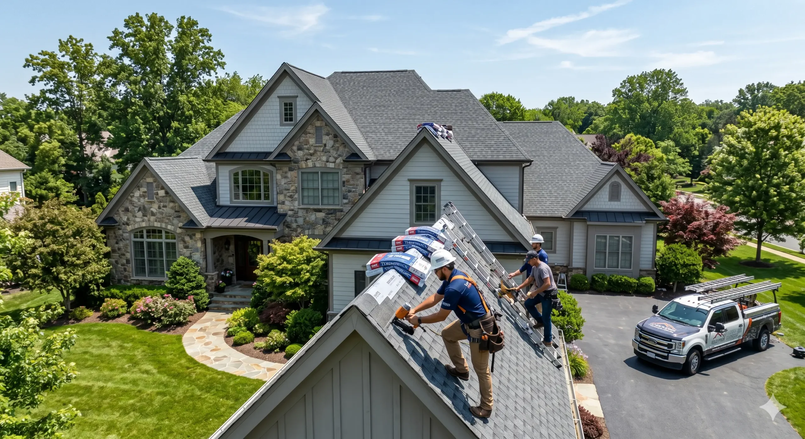 Asphalt shingle roofing project