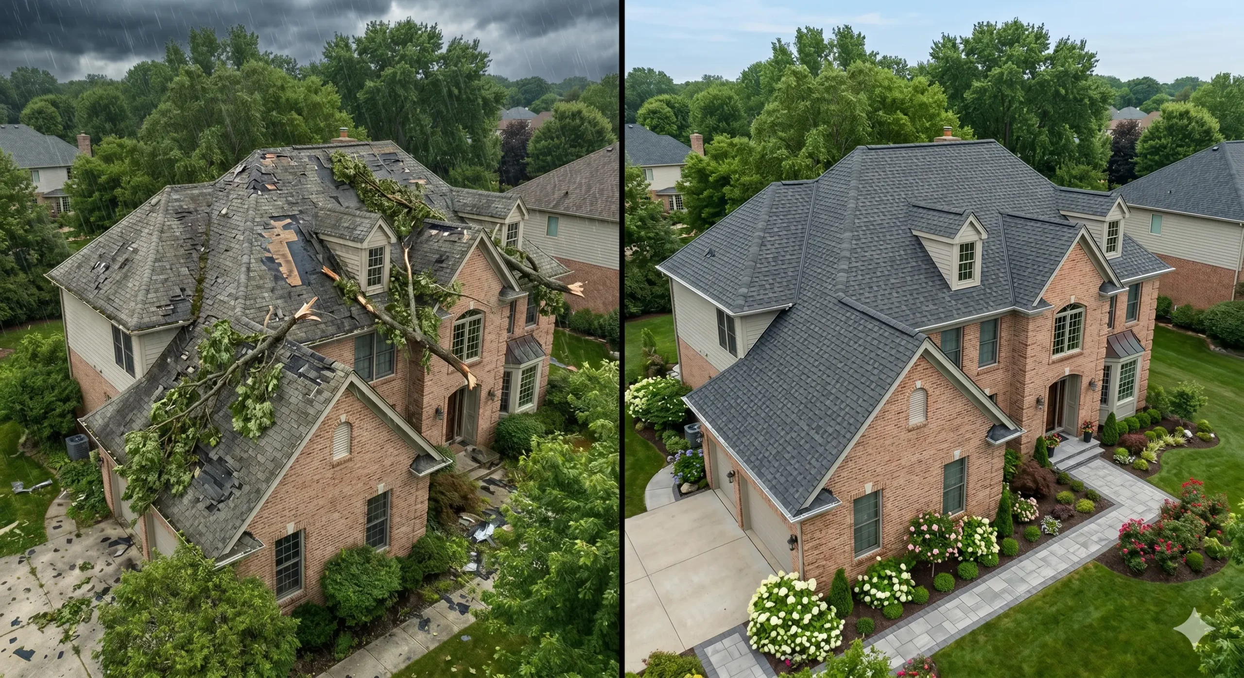 Roof before replacement