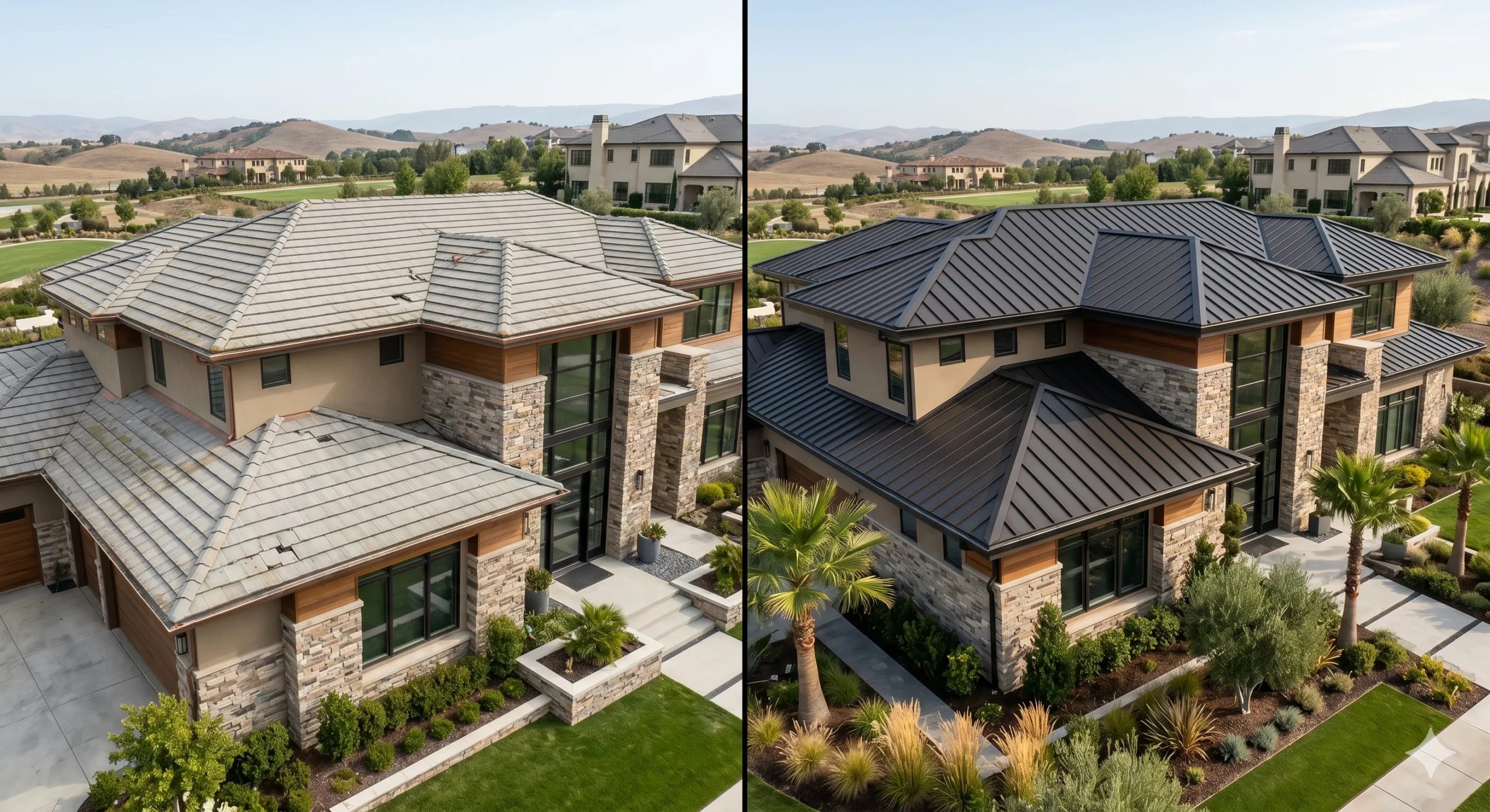 Roof after replacement